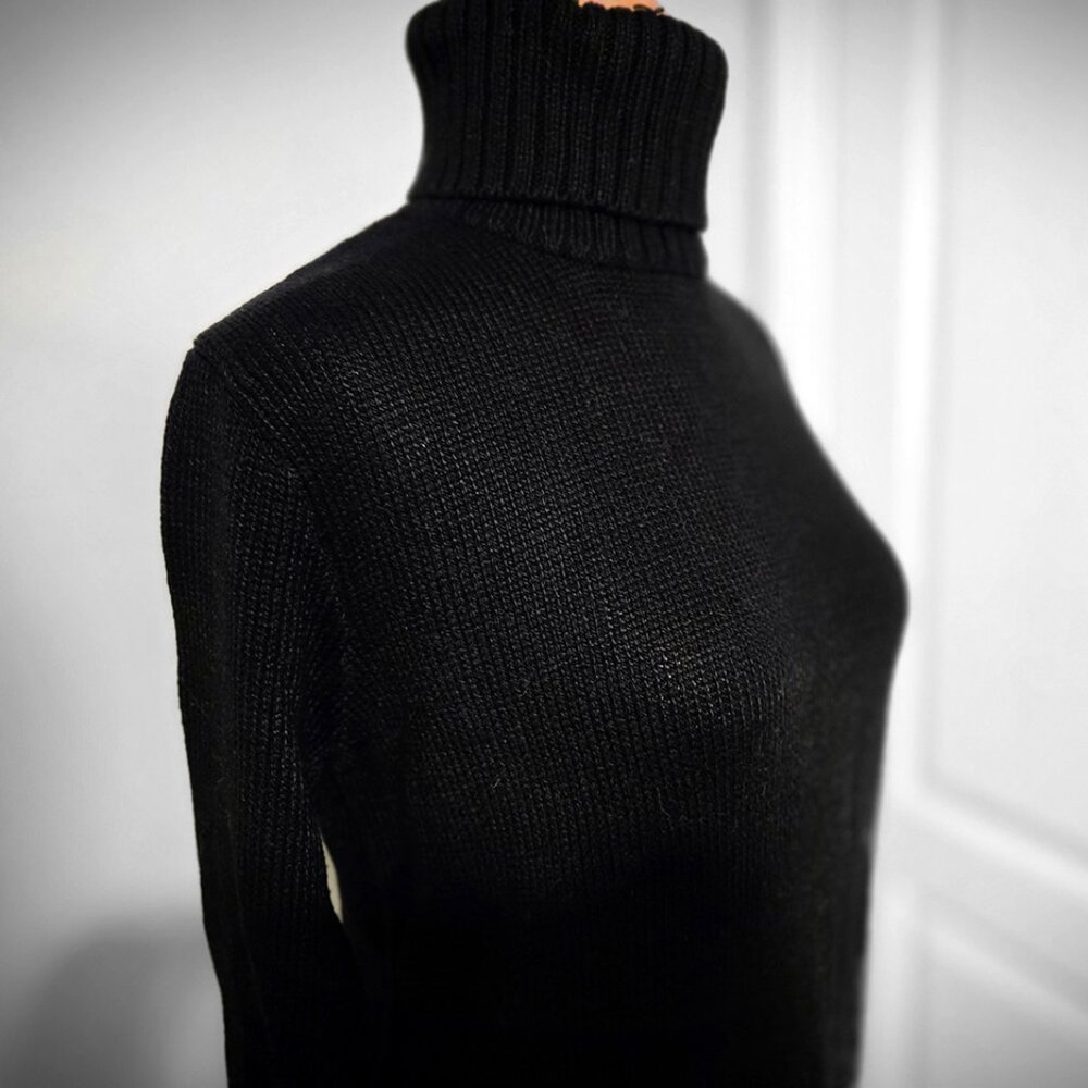 Ralph Lauren Golf Black Turtleneck Sweater Size M